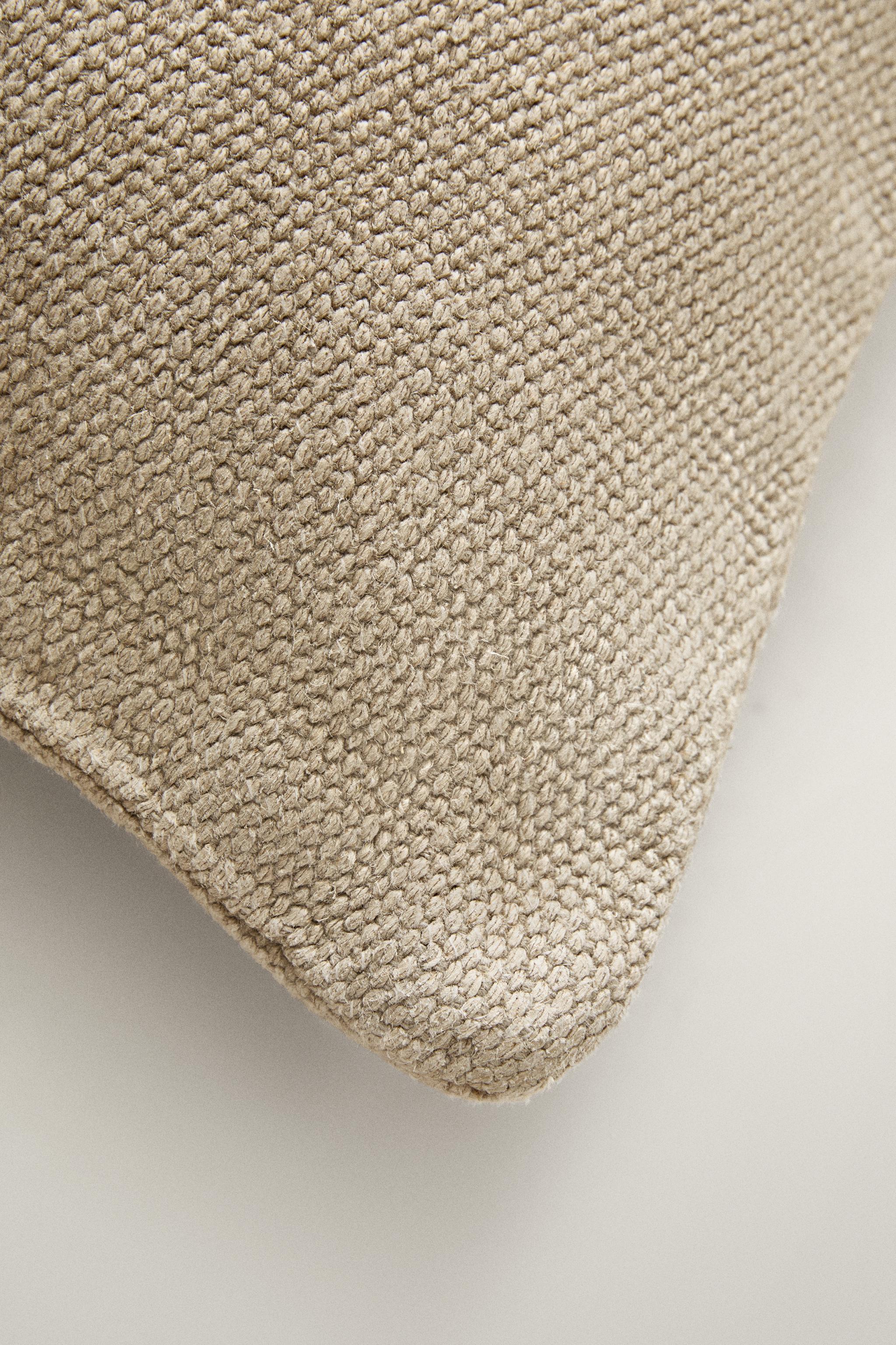 PLAIN LINEN THROW PILLOW COVER